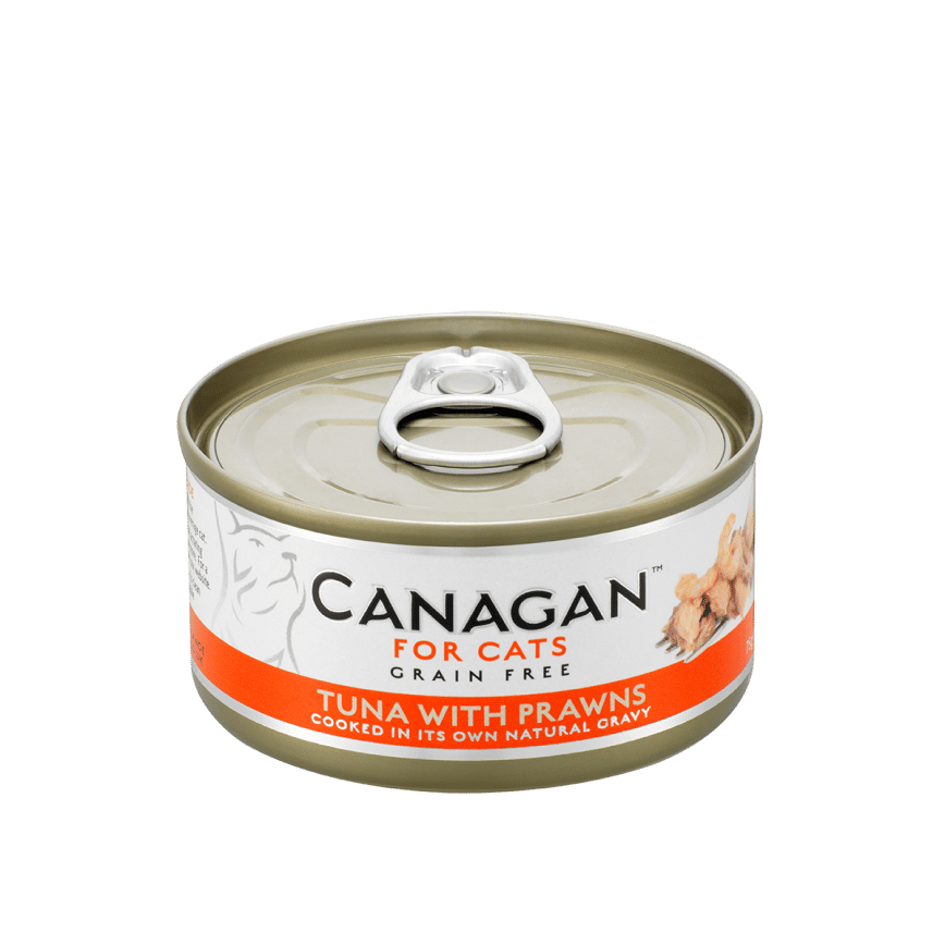 CANAGAN原之選 貓罐頭 無穀物貓罐頭 吞拿魚及蝦 75g (橙) (WP75) (圖片2)