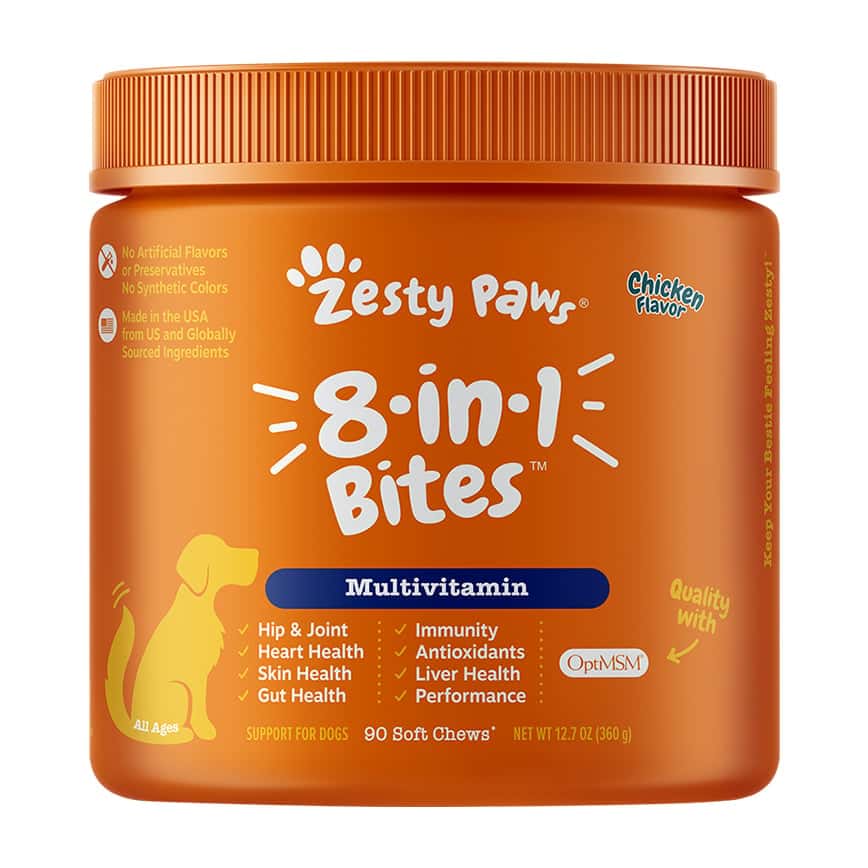 Zesty Paws 8合一多功能咀嚼軟粒 雞肉味 8-IN-1 MULTIVITAMIN BITES CHICKEN 90CT JAR (003272) (圖片2)