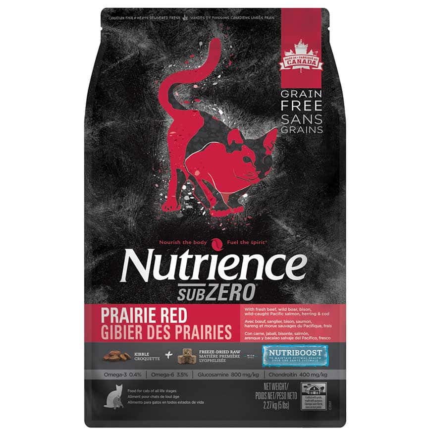 Nutrience SUBZERO 無穀物貓糧 全貓配方 凍乾脫水鮮牛肝配紅肉及海魚 2.5lbs 1.13kg (C2593C) (紅黑) (圖片2)
