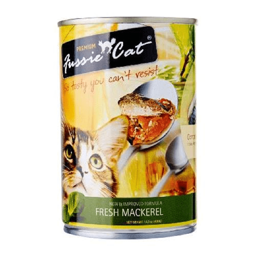 Fussie Cat 貓罐頭 純鯖魚 400g (綠色) (FU-4MC) (新舊包裝隨機發) (圖片2)