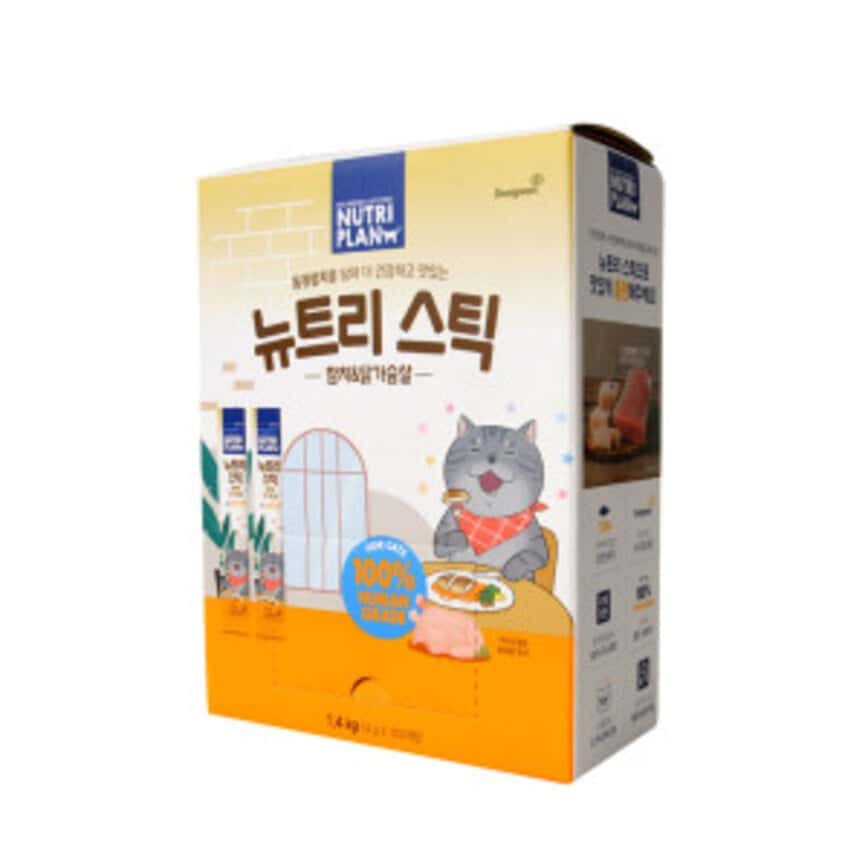 Nutriplan 貓肉泥 營養企劃 韓國肉泥餐包 雞肉及吞拿魚 14g 100本 (64795) (FK CIAO) - 限時優惠 (圖片2)