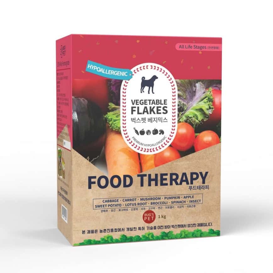 韓國Bug's Pet 超級低敏 有機蔬菜 高級蟲蛋白 拌食 全天然無添加 營養補充配方 肝臟及心臟健康 1kg (紅) (圖片2)