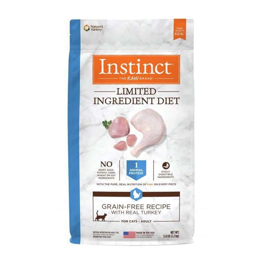 Instinct 貓糧 本能 貓糧 無穀物單一蛋白系列 火雞 11lb (658740) (圖片2)