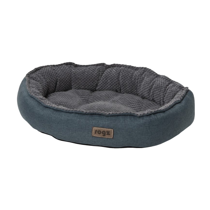 ROGZ 寵物床墊 CUDDLE 貓床 橢圓款 Petrol (M) (CPAO/M-P) (圖片2)