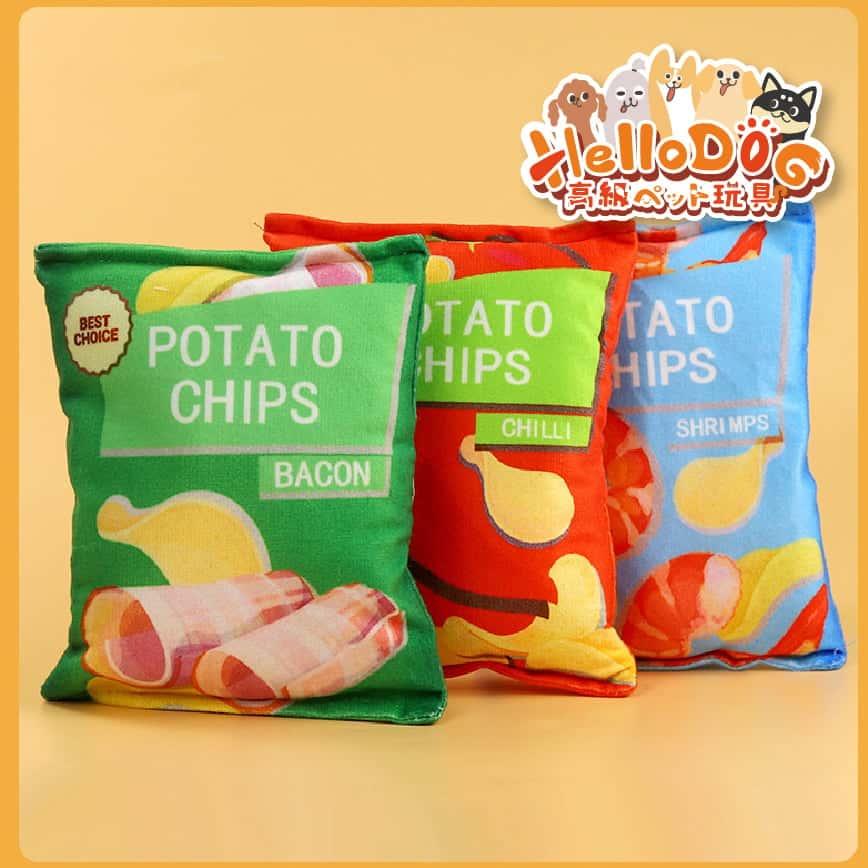 HelloDOG 玩具嚴選 狗狗訓練 來一包薯片吧狗(內含響紙) (圖片2)