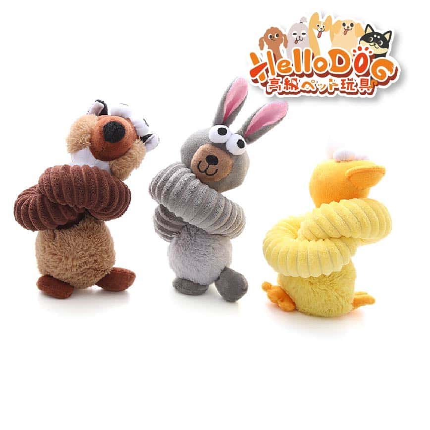 HelloDOG 玩具嚴選 長頸動物耐咬發聲磨牙潔齒1件 (隨機款) (TBS) (圖片2)