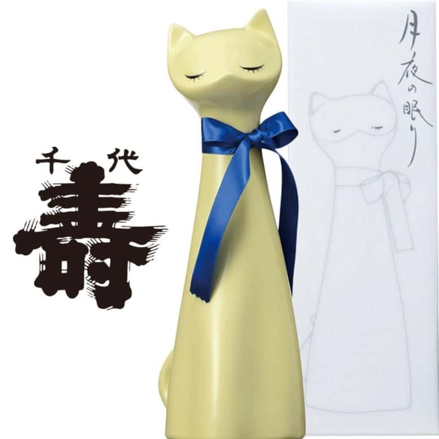 千代壽 特別純米酒 月夜の眠り 黃貓 720ml - 限定品 (2022入樽) (圖片2)