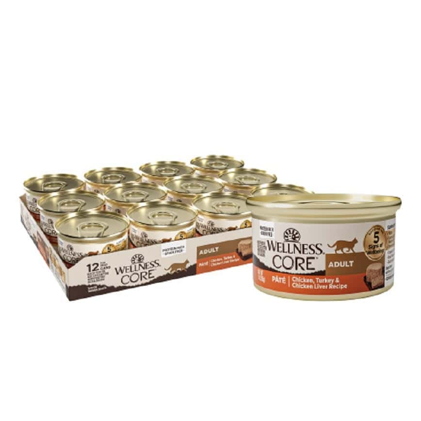 WELLNESS CORE 貓罐頭 無穀物 Classic Pate 雞肉及火雞及雞肝 5.5oz 156g(7900) (圖片2)