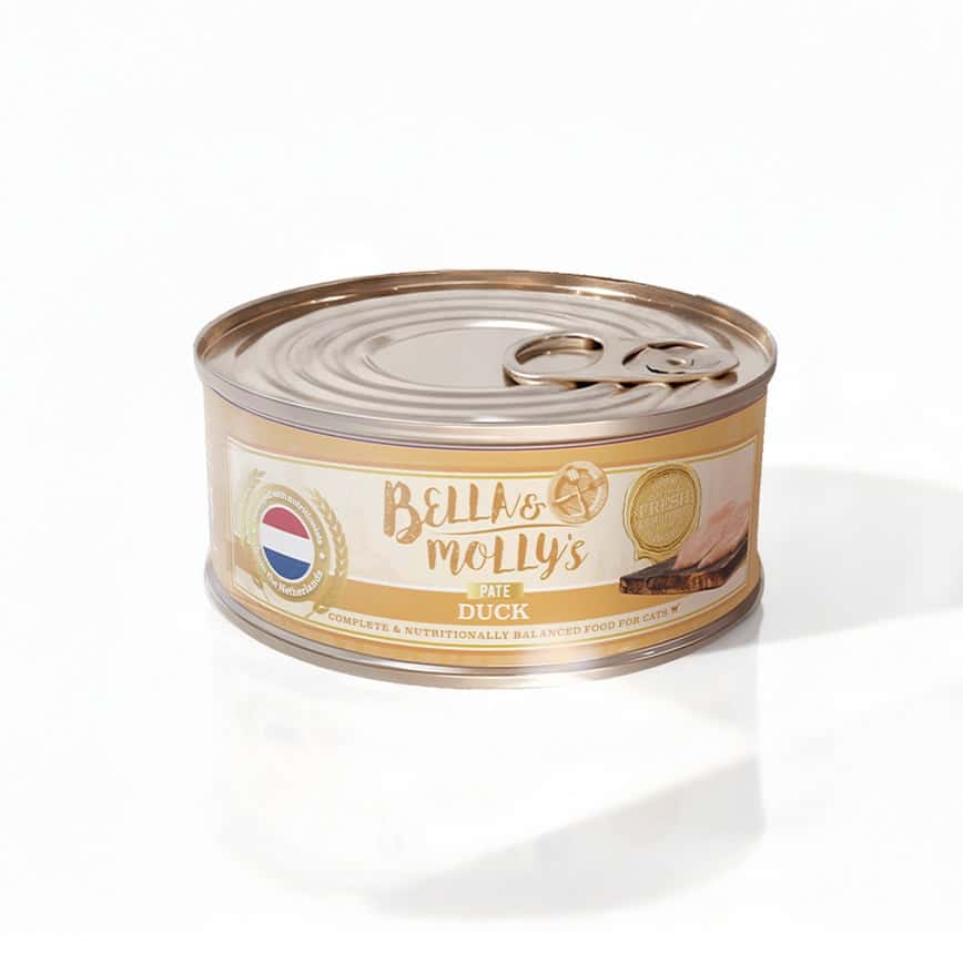 Bella & Molly's 荷蘭罐 貓罐頭 AAFCO 主食罐 低敏配方 鴨肉肉醬 80g (圖片2)