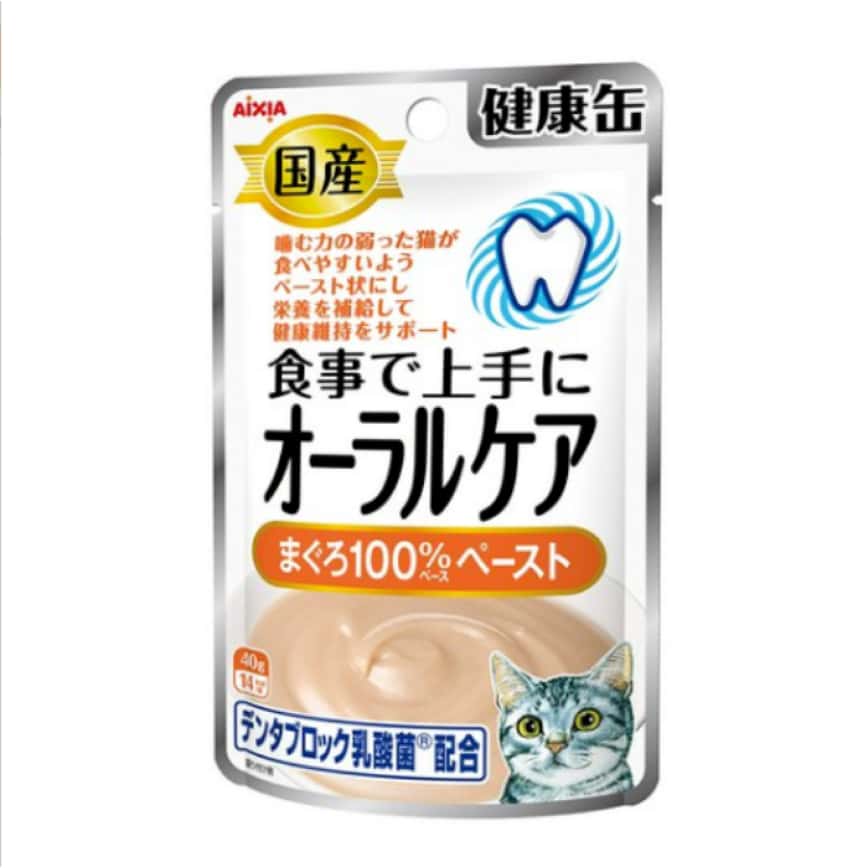 AIXIA 愛喜雅 貓濕糧 健康缶口腔護理系列 吞拿魚(泥狀) 40g (KZJ-9) (圖片2)