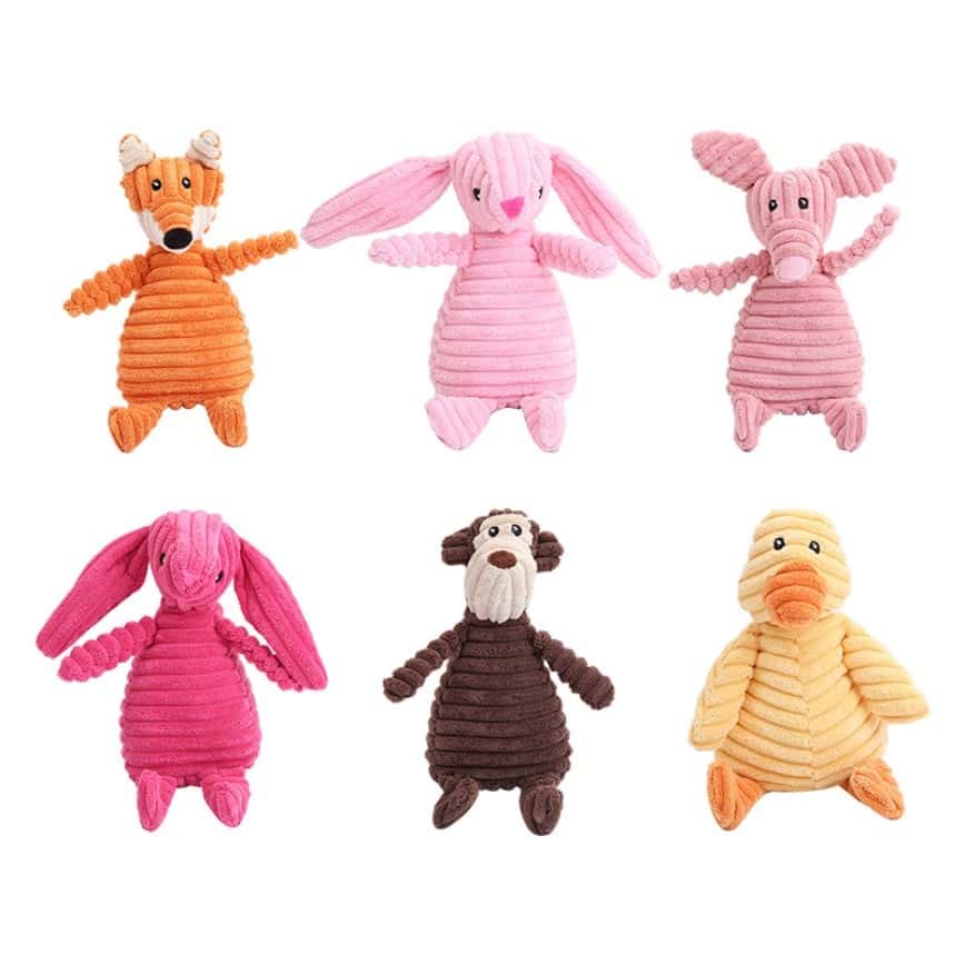 HelloDOG 玩具嚴選 狗玩具 可愛米之蓮動物公仔 1件 (款式隨機) (圖片2)