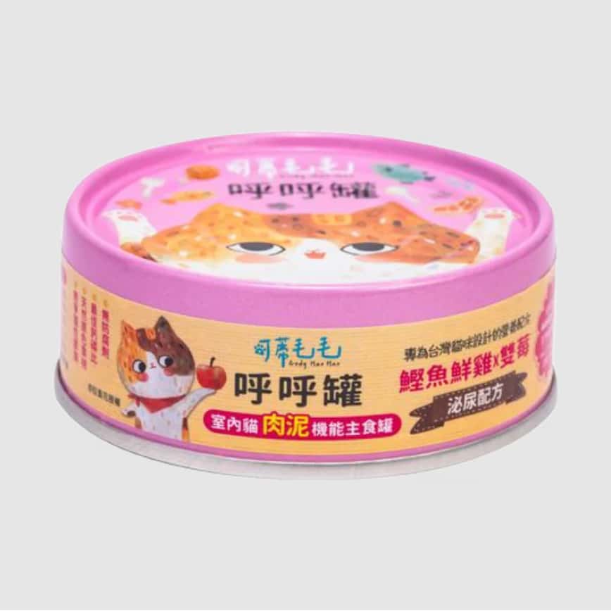 可蒂毛毛 貓罐頭 機能主食呼呼罐 鰹魚鮮雞+雙莓 泌尿配方 80g (CM-0017) (圖片2)