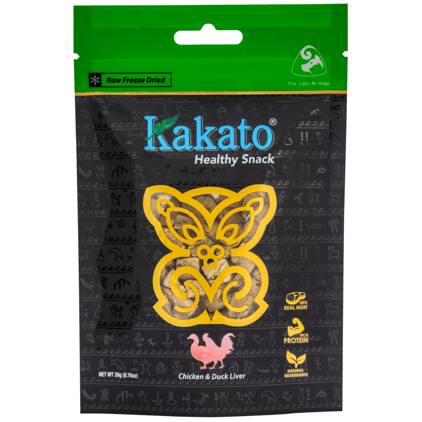 Kakato 卡格 貓狗零食 凍乾純肉小食 雞+鴨肝 20g (SK0955EIN) (圖片2)