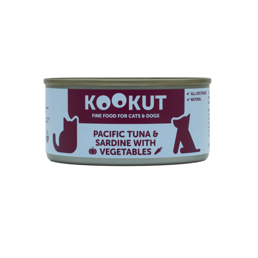KOOKUT 貓狗罐頭 100% 天然 太平洋吞拿魚沙甸魚蔬菜 150g (WCKUFA1017268) (貓狗共用) (圖片2)