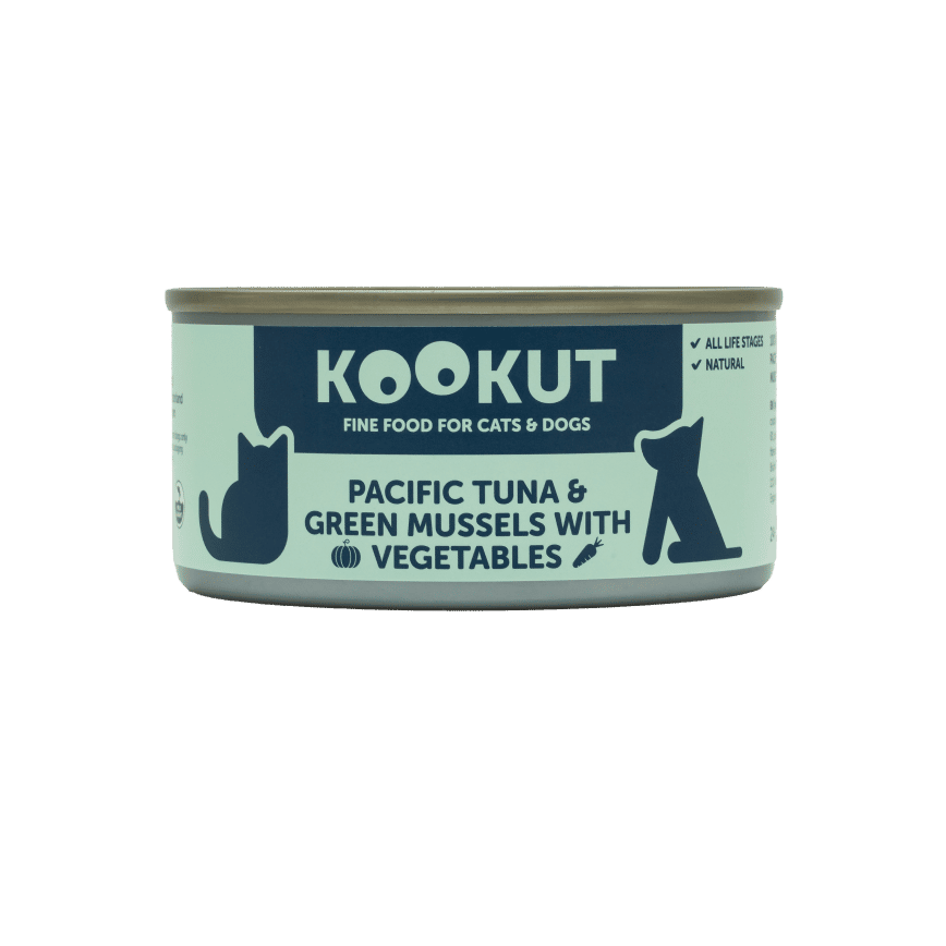 KOOKUT 貓狗罐頭 100% 天然 太平洋吞拿魚綠唇青口蔬菜 150g (WCKUFA1017282) (貓狗共用) (圖片2)