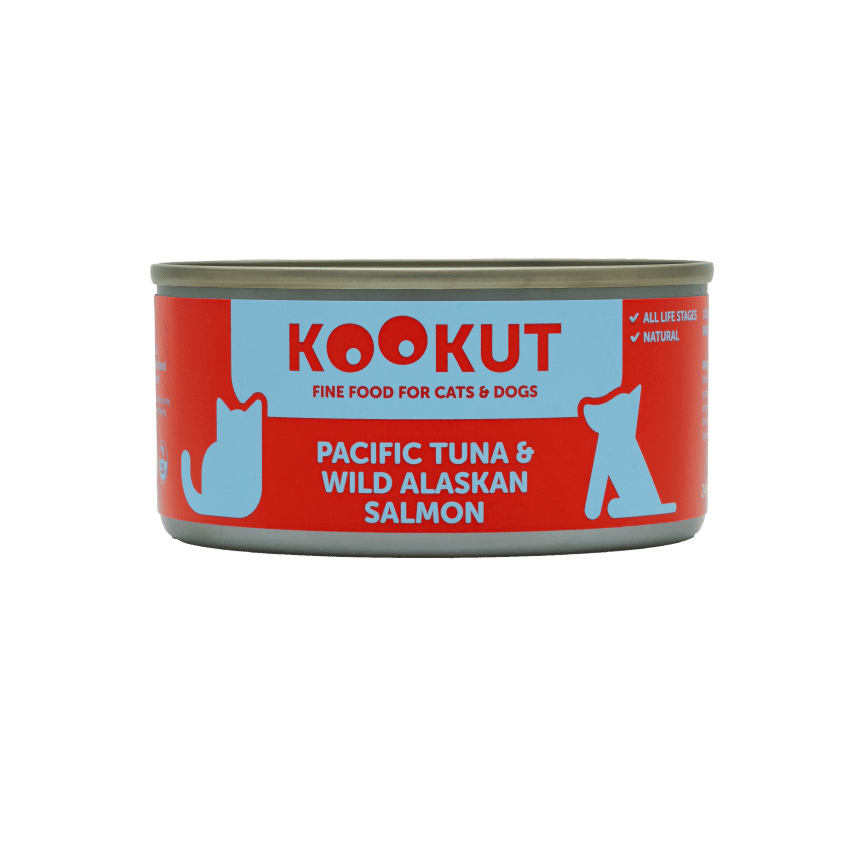 KOOKUT 貓狗罐頭 100% 天然 太平洋吞拿魚及阿拉斯加三文魚 150g (WCKUFA1017312) (貓狗共用) (圖片2)