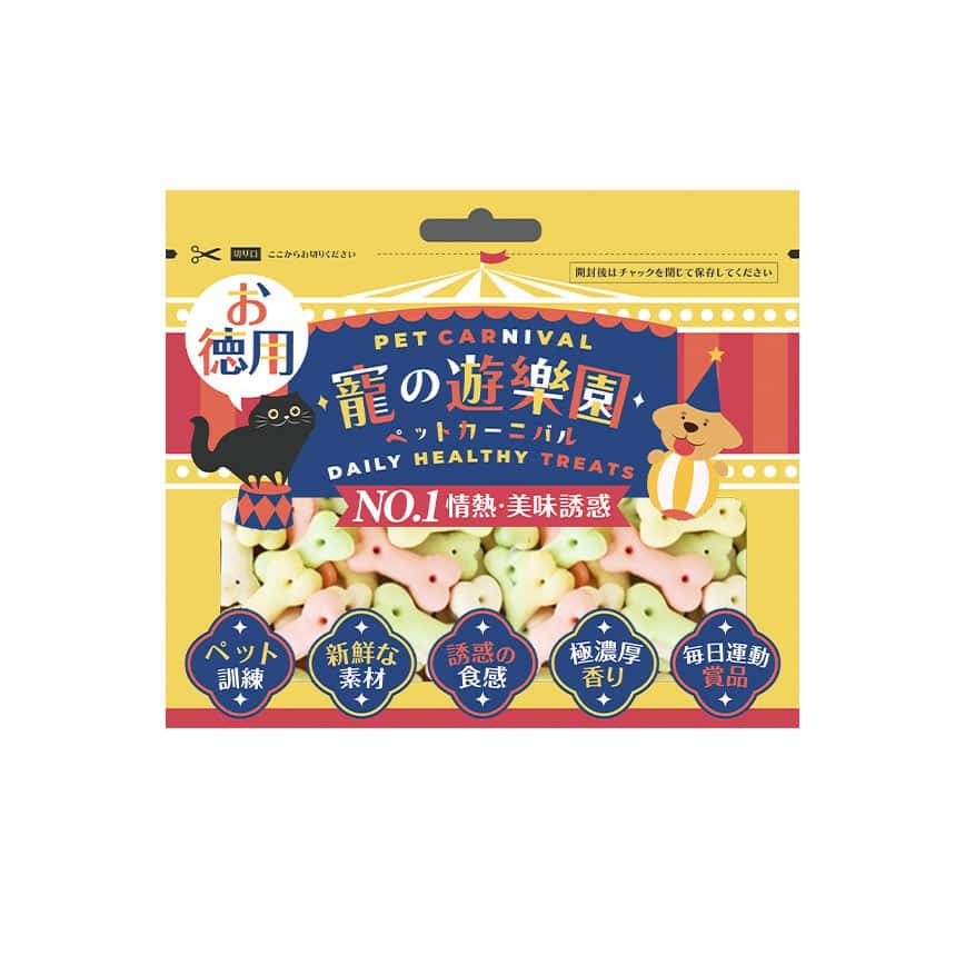 寵之遊樂園 狗零食 骨頭型餅乾 歡樂裝 1包 (圖片2)