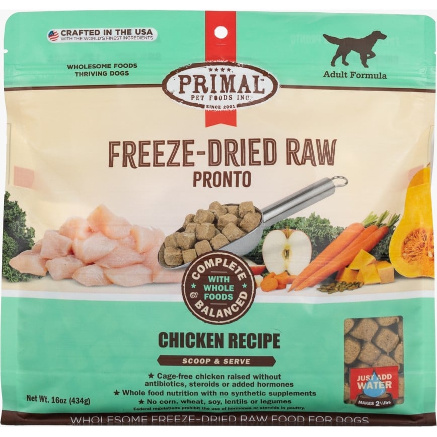 Primal 狗糧 脫水凍乾肉粒系列 雞肉配方 16oz (CCPRFD16) (圖片2)