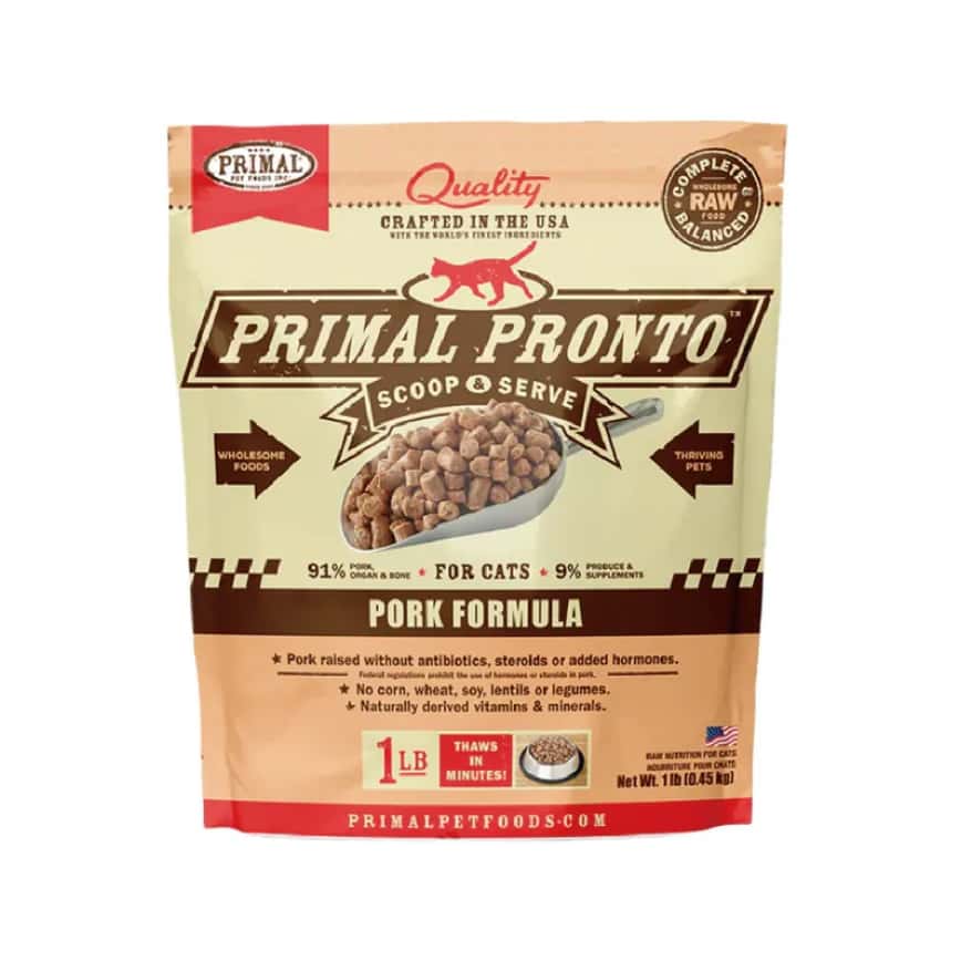 Primal 貓糧 急凍鮮肉粒系列 豚肉配方 1lb (PFRPKF1) (需冷藏) (圖片2)