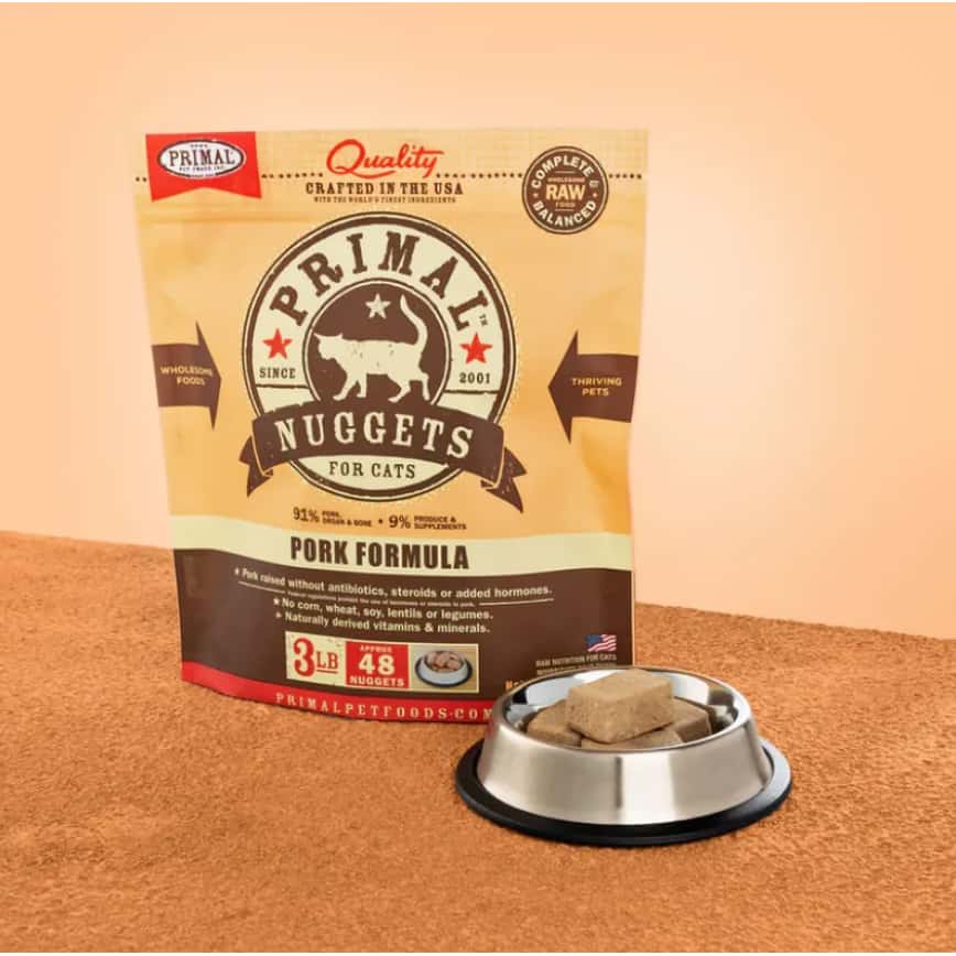 Primal 貓糧 急凍鮮肉磚系列 豚肉配方 3lb (FPKF3NG) (需冷藏) (圖片2)