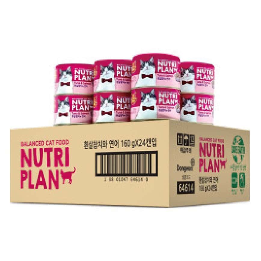 Nutriplan 貓罐頭 營養企劃 韓國低磷主食罐 三文魚及白身吞拿魚 160g (64614) - 原箱24件 (夾袋) (圖片2)