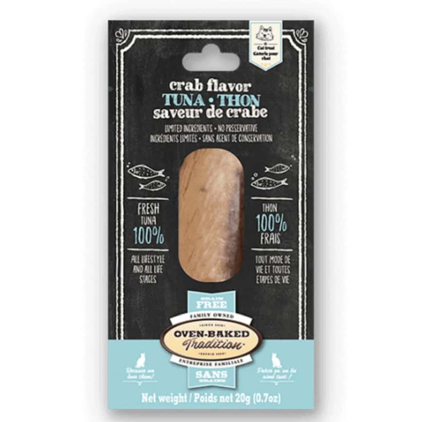 Oven Baked 貓零食 無穀物啖啖肉 蟹味吞拿魚片 20g (圖片2)
