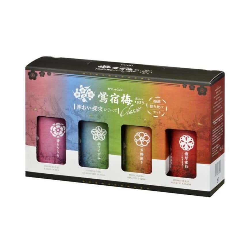 鶯宿梅 經典味道 梅酒 300ml套裝 (四支不同口味) (圖片2)