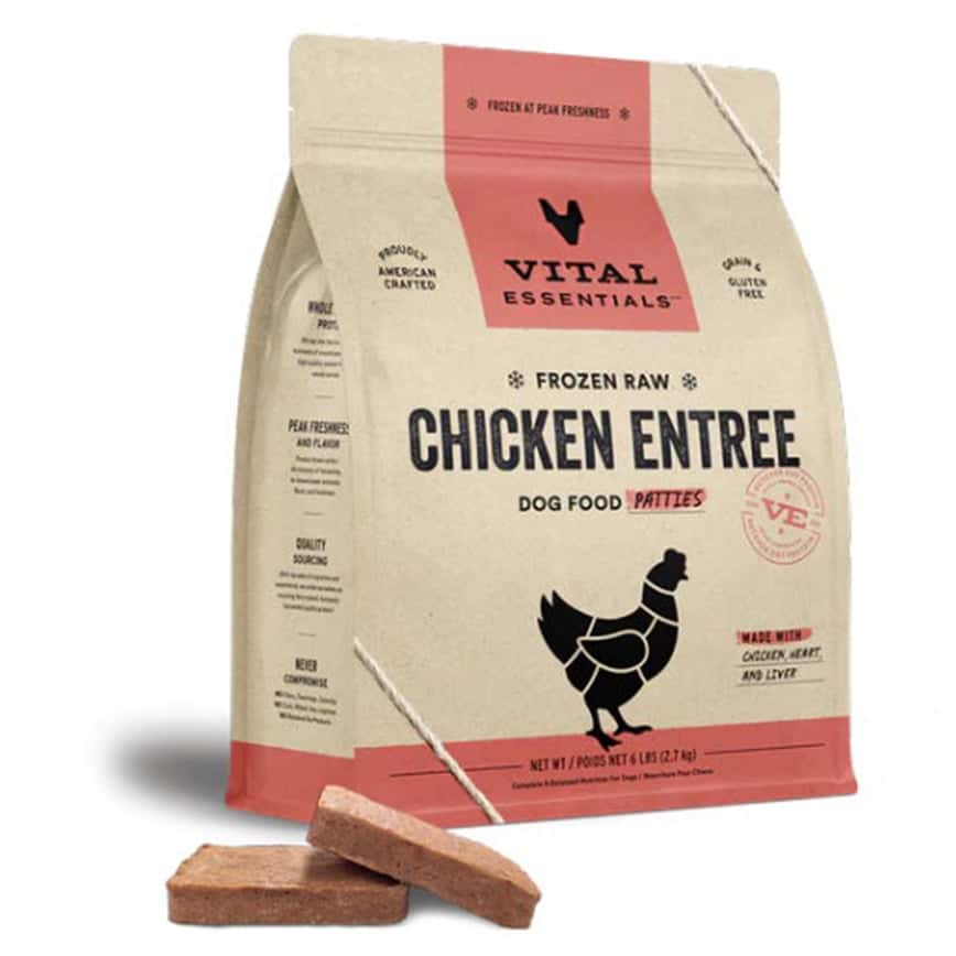 VITAL ESSENTIALS 狗糧 凍乾脫水生肉糧 迷你肉餅 雞肉 14oz (681020) (圖片2)