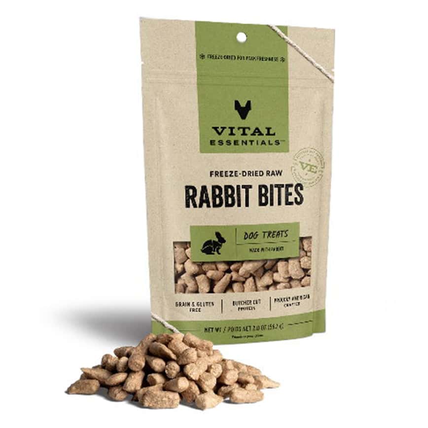 VITAL ESSENTIALS 凍乾狗小食 兔肉粒 2oz (684137) (圖片2)