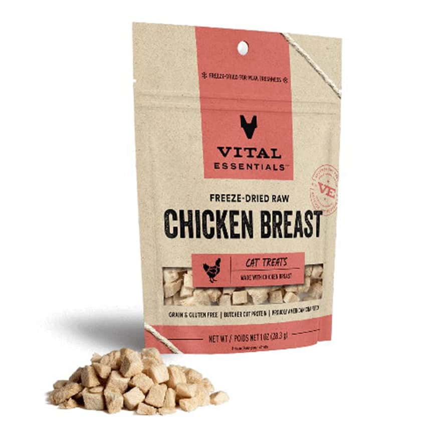 VITAL ESSENTIALS 凍乾貓零食 雞胸粒 1oz (694013) (圖片2)