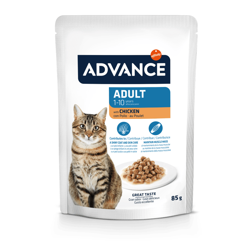 ADVANCE 貓濕糧 日常護理 成貓配方 雞肉 85g (964528) (圖片2)