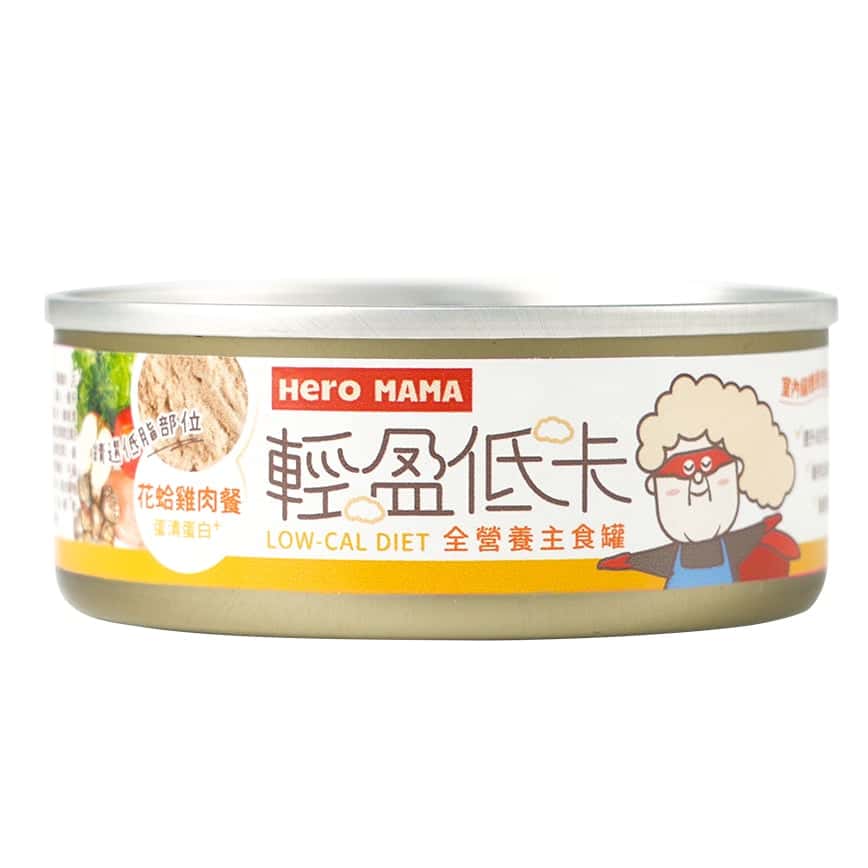 HeroMama 貓主食罐 輕盈低卡系列 花蛤雞肉餐 80g (圖片2)