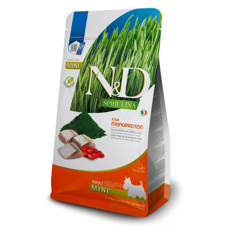 Farmina N&D 狗糧 無穀物天然螺旋系列 小型成犬配方 鯡魚 2kg (NSDL020) (圖片2)