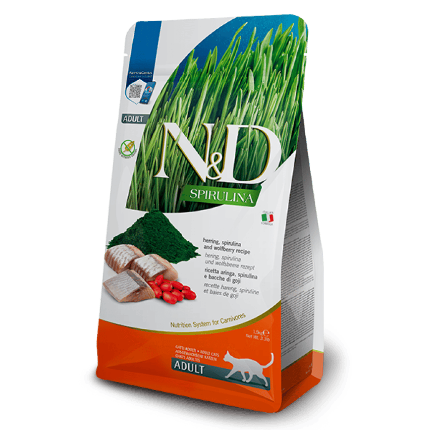 Farmina N&D 貓糧 無穀物天然螺旋系列 成貓配方 鯡魚 1.5kg (NSCF015) (圖片2)