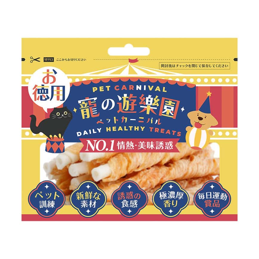 寵之遊樂園 風乾狗零食 雞肉繞牛皮棒 50g (圖片2)