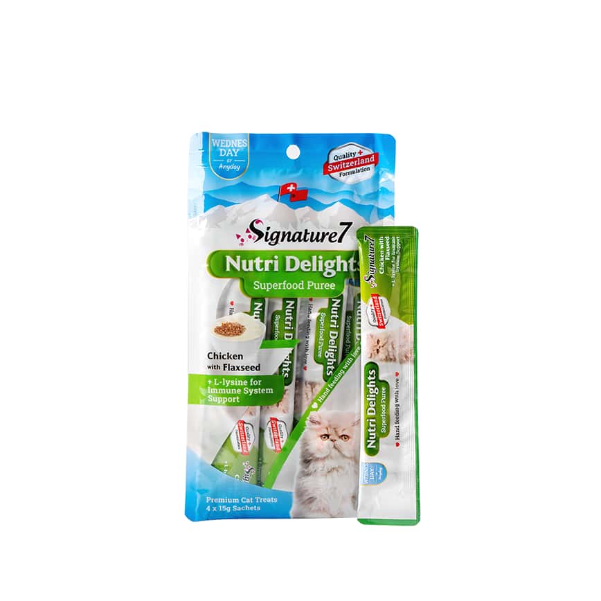 Signature7 營養肉泥唧唧醬 星期三 雞肉+亞麻籽 一包唧唧醬: 4 X 15G (S7-081856) (圖片2)