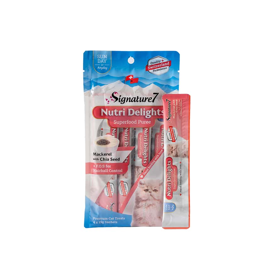 Signature7 營養肉泥唧唧醬 星期日 鯖魚+奇亞籽 一包唧唧醬: 4 X 15G (S7-081825) (圖片2)