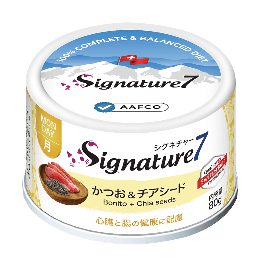Signature7 貓罐頭 營養肉醬罐罐 心臟腸道健康 鰹魚+雞肉+奇亞籽 80g (S7-285573) (星期一) (圖片2)