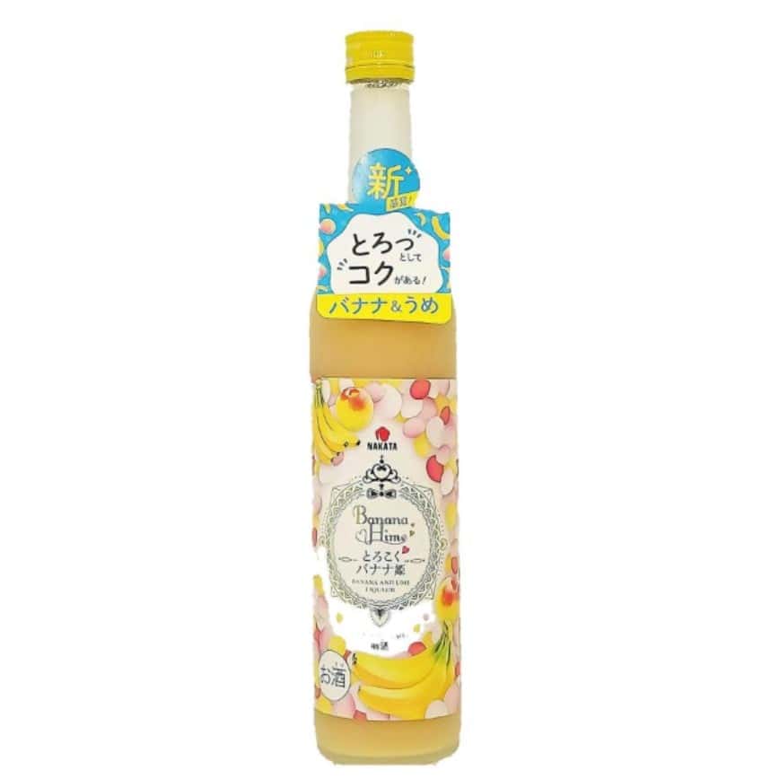 中田食品 日本紀州 香蕉姬とろこく 香蕉梅酒 500ml (圖片2)