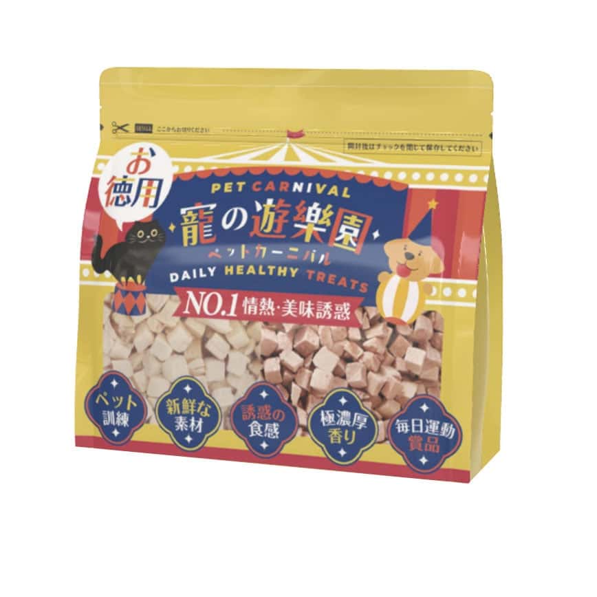 寵之遊樂園 貓狗凍乾零食 脫水雞肉粒+鴨肉粒 1000g (圖片2)