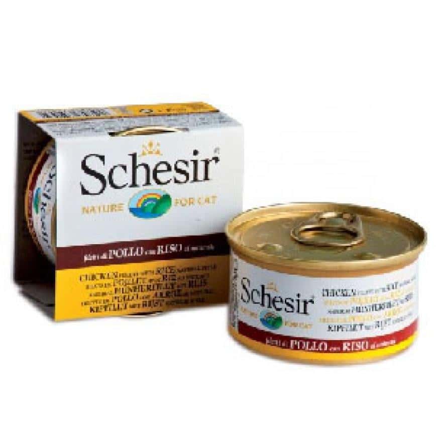 Schesir 水煮貓罐頭 雞肉絲白飯 85g (圖片2)