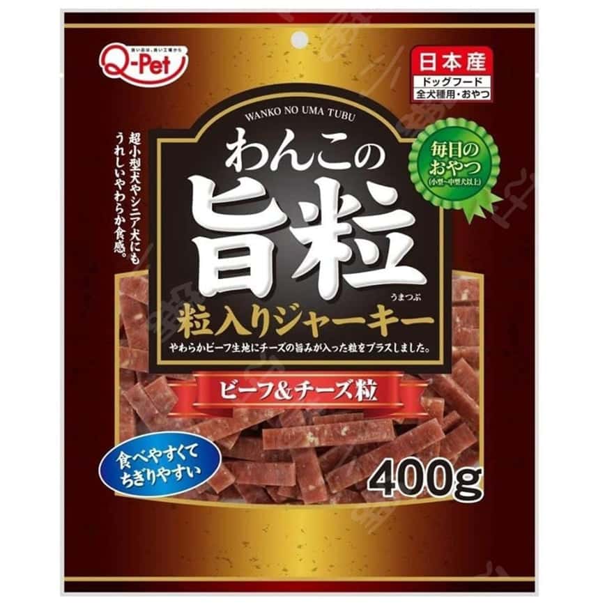 日本Q-Pet 狗小食 旨粒 牛肉+芝士粒 400g (KQ2132) (圖片2)