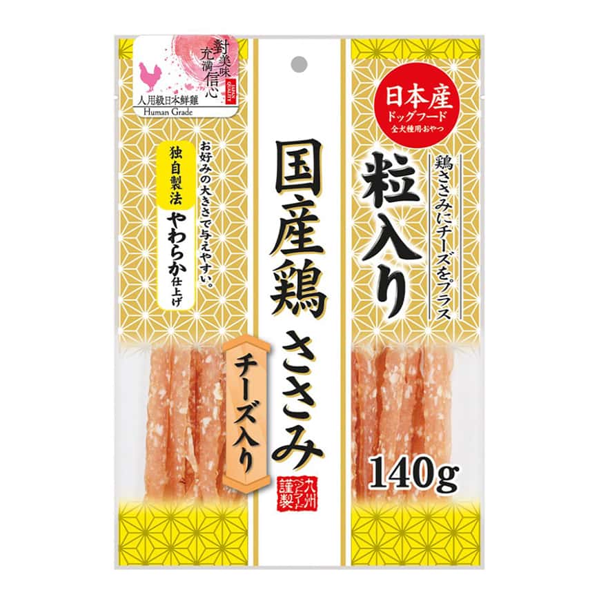 日本Q-Pet 狗小食 雞肉切絲+芝士 140g (KQ004) (圖片2)