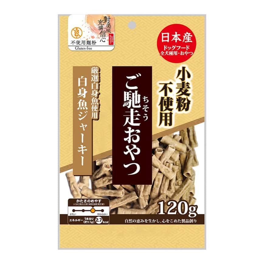 日本Q-Pet 狗小食 御馳走 白身魚肉條 120g (KQ965) (圖片2)