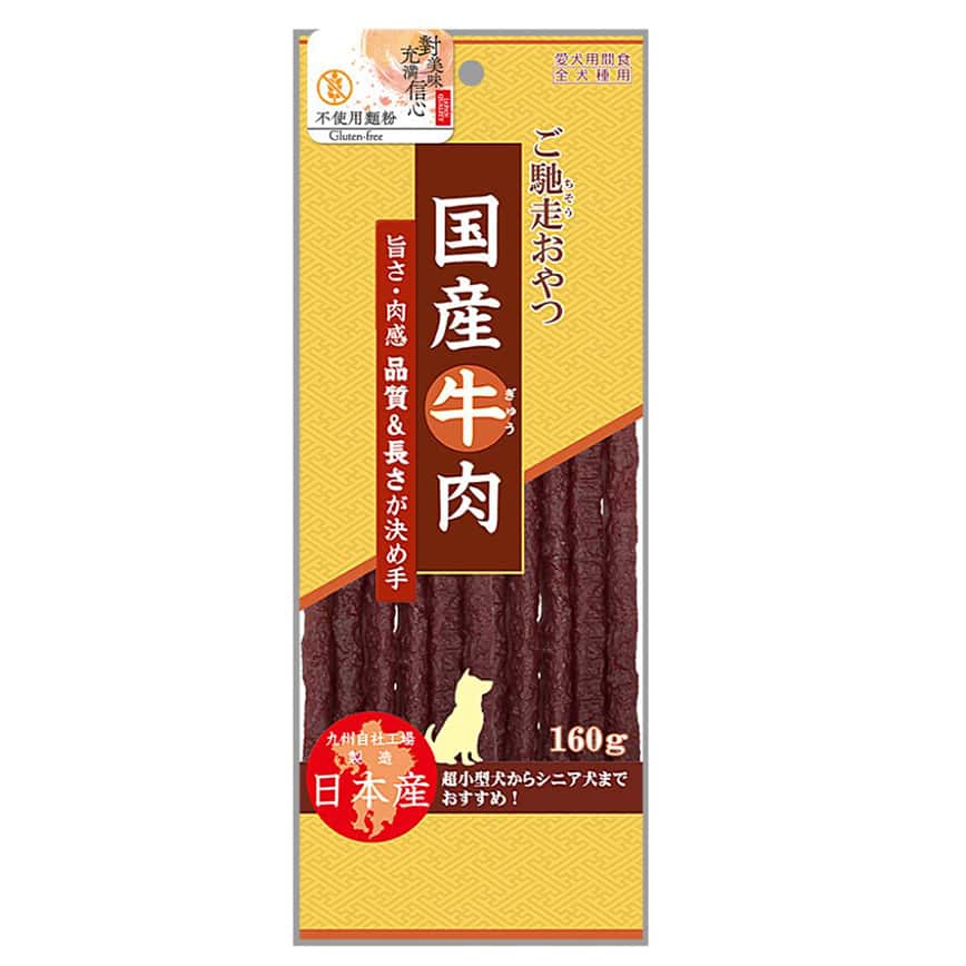 Q-Pet 狗小食 御馳走 國產牛肉條 160g (KQ809) (圖片2)