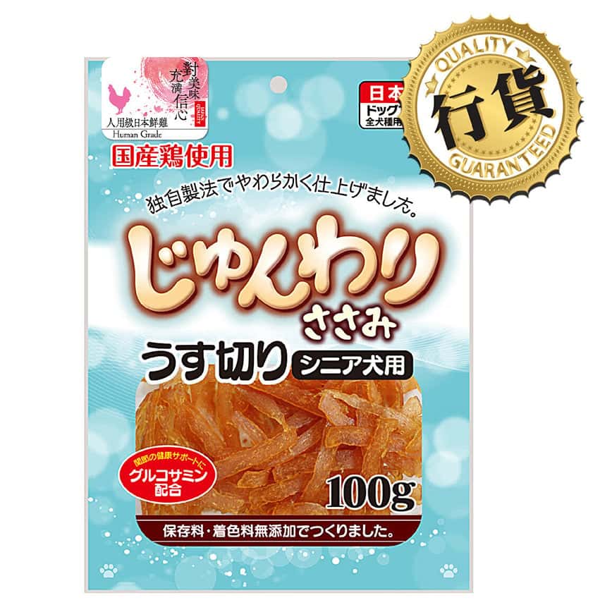 日本Q-Pet 狗小食 軟雞片 薄切日本雞肉軟片老犬用 100g (KQ854) (圖片2)