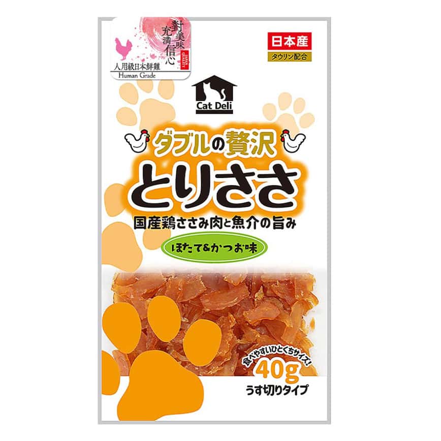 日本Q-Pet 狗小食 愛情餐廳 雞肉薄片 帶子+鰹魚味 40g (KQ054) (圖片2)