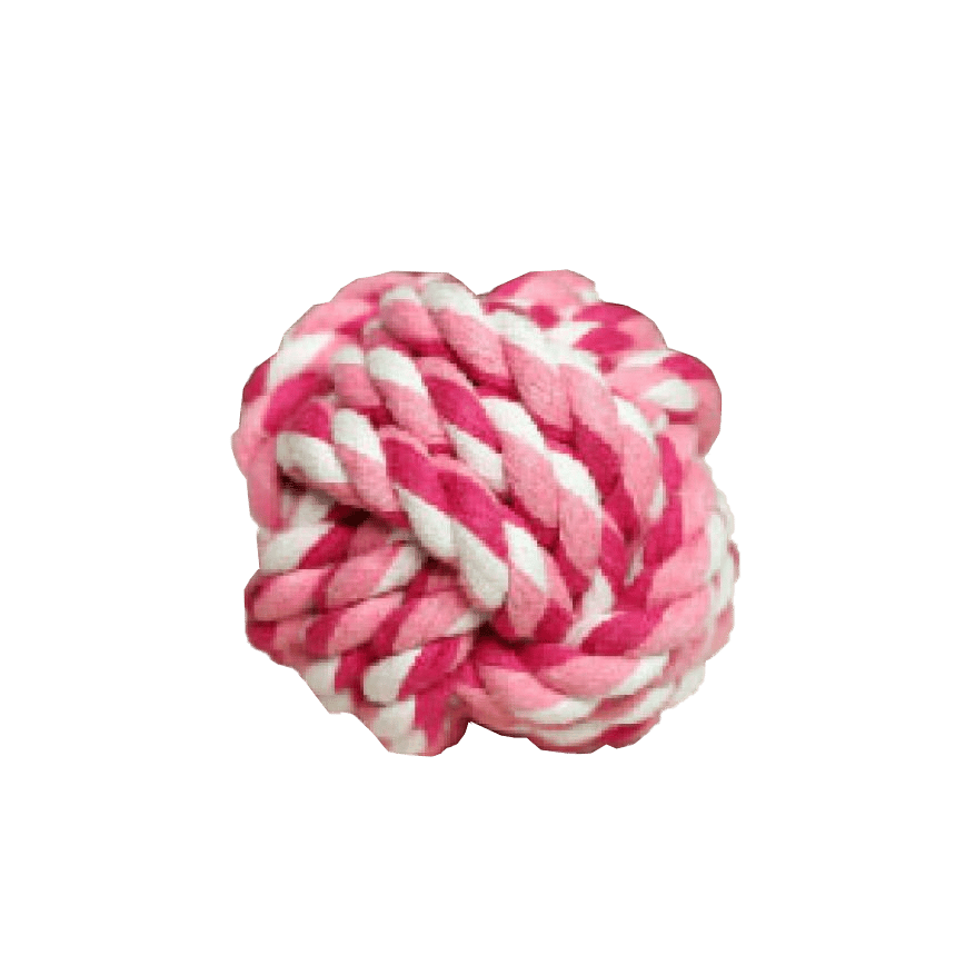 HelloDOG 玩具嚴選 狗狗磨牙棉繩互動訓練玩具 棉繩球 7cm 一個 (圖片2)