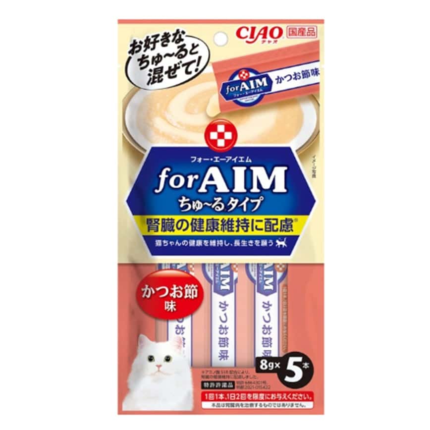 CIAO 貓零食 腎臟健康維持 S18氨基酸+鰹魚味超奴 8g×5 (CA-06) (圖片2)