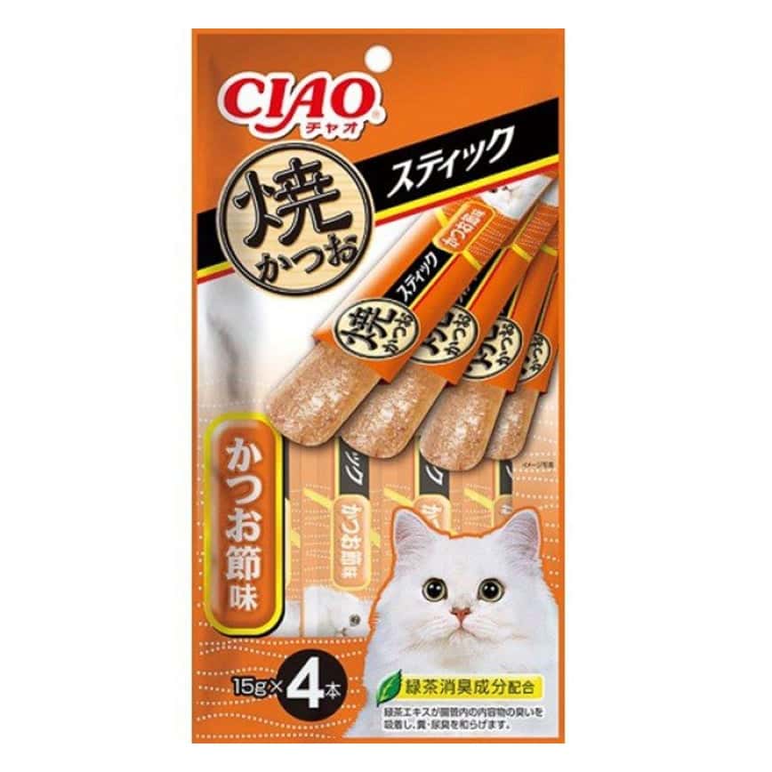 CIAO 貓零食 果凍片 燒鰹魚 鰹魚節味 15g×4 (TSC-141) (圖片2)